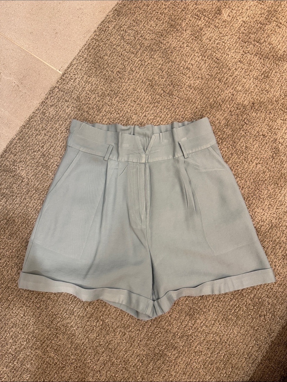 Light Blue Dress Shorts